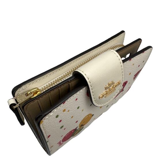 COACH Medium Corner Zip Wallet with Ornament Print - Picture 4 of 9